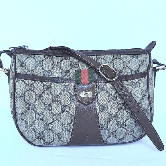 Gucci Crossbody Bag in Brown and Green - Picture 1 of 13